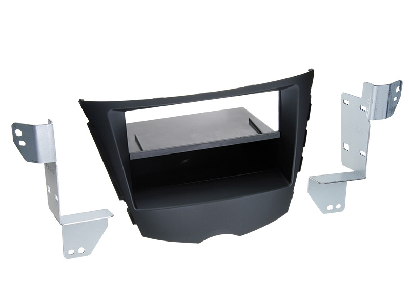 Monteringsram för 1-din stereo med prylfack till Hyundai Veloster 2011-.