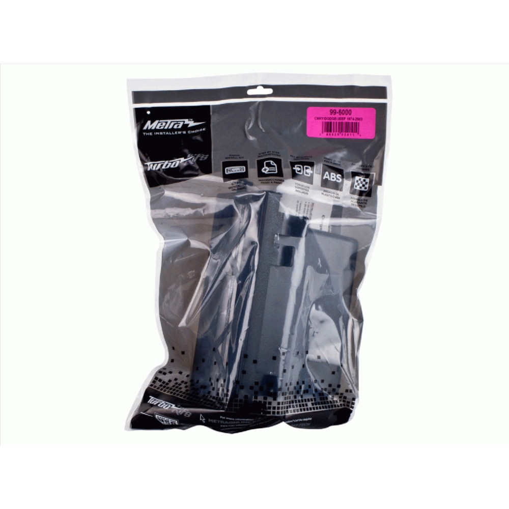 Monteringsram 1-DIN med prylfack, svart