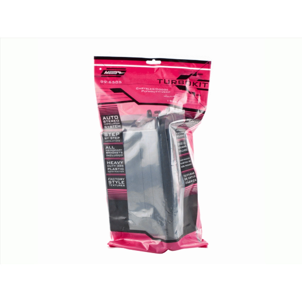 Monteringsram 1-DIN med prylfack Chrysler/Dodge/Jeep/Plymouth