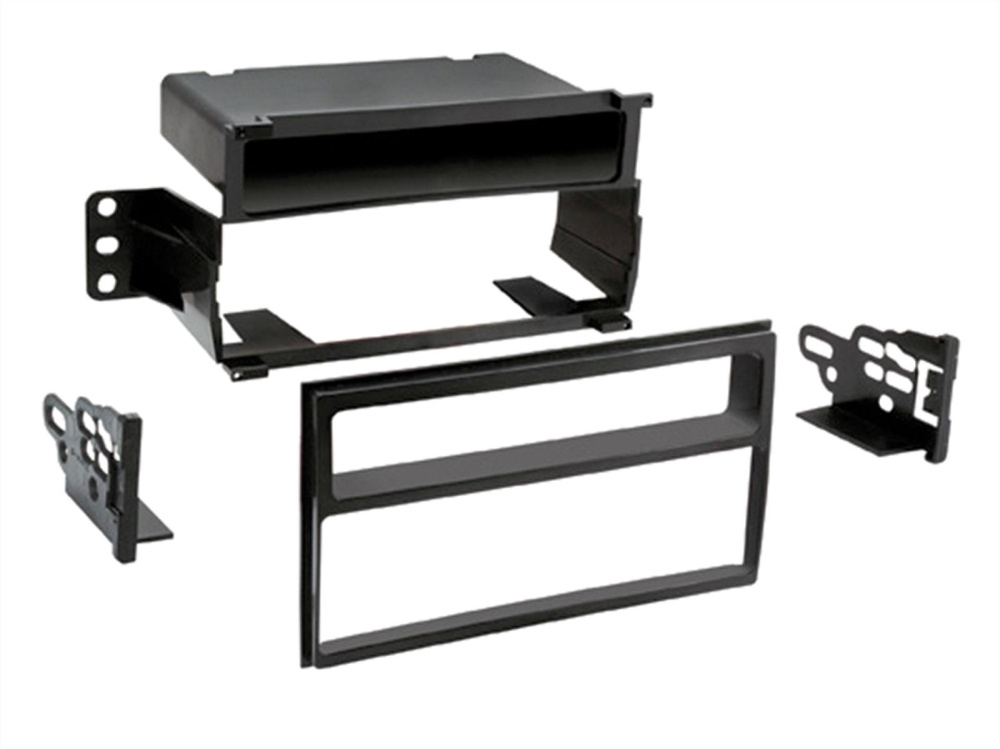 Monteringsram 2-DIN med prylfack, Nissan Tiida/Versa