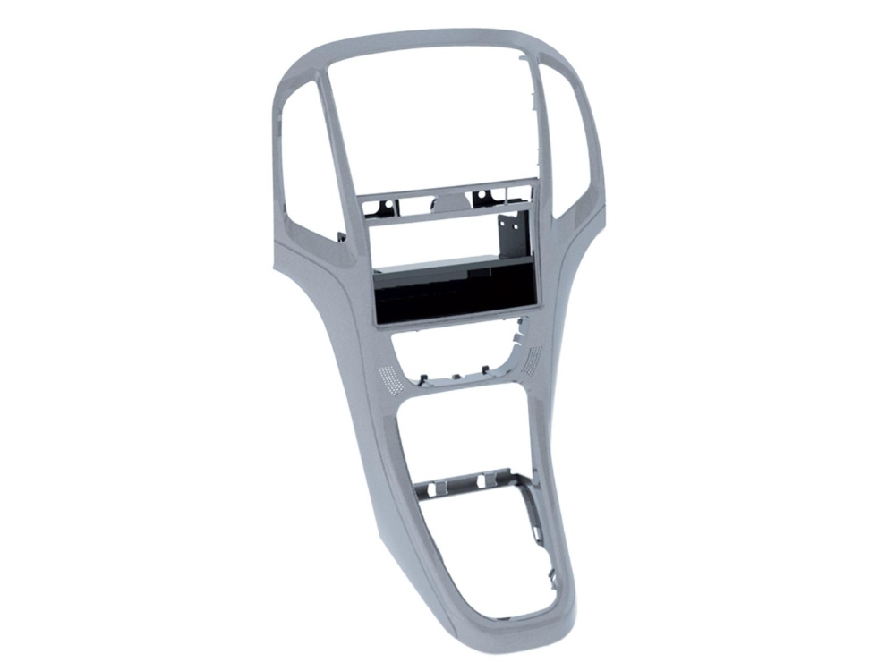 Monteringsram 2-DIN Opel Astra J, platin silver