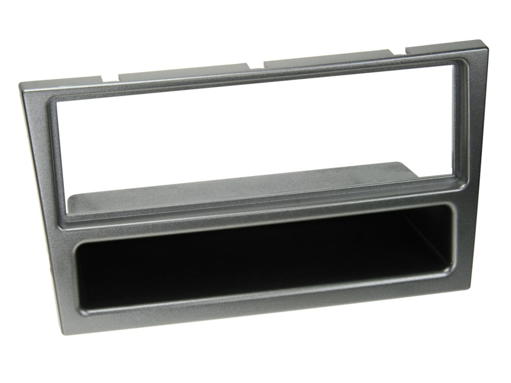 Monteringsram 1-DIN med prylfack Opel Corsa C, aluminium