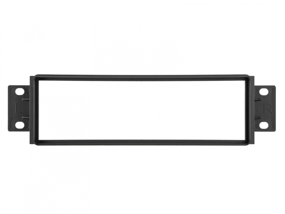 Montageram 1-DIN i svart plast för bilmodell.