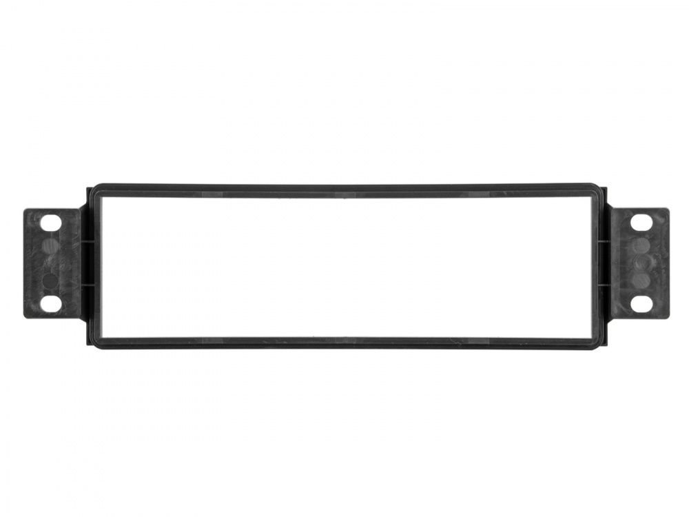 Monteringsram i svart plast för 1-DIN enhet, avsedd för Nissan Primastar/Renault Trafic.