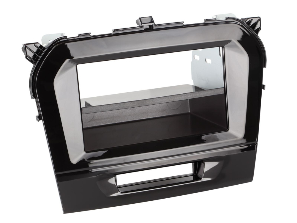 Monteringsram 2-DIN med prylfack Suzuki Vitara