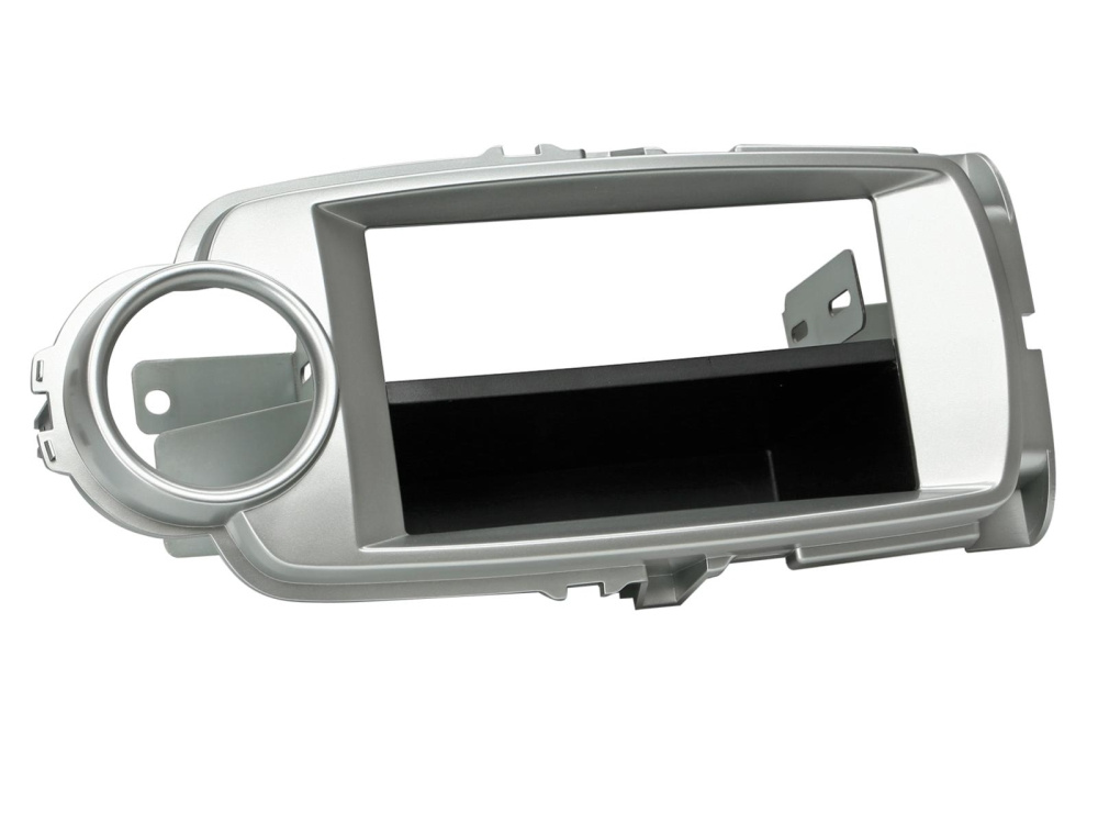 Monteringsram 2-DIN med prylfack Toyota Yaris 10/2011-08/2014