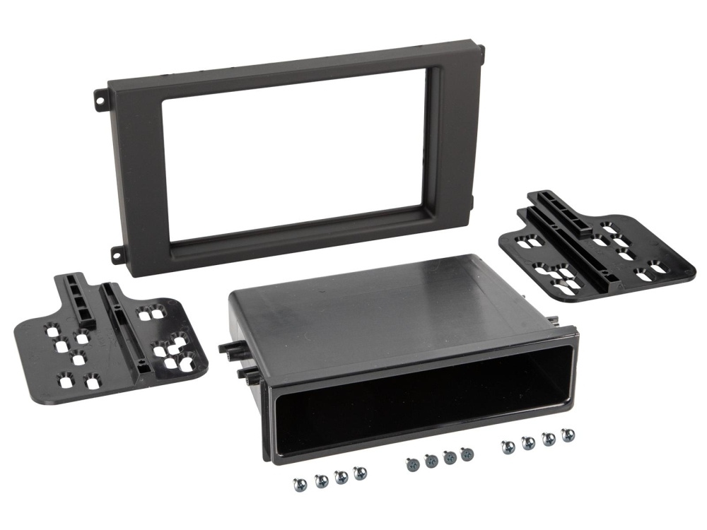 Monteringsram 2-DIN med prylfack Porsche Cayenne 2002-2010