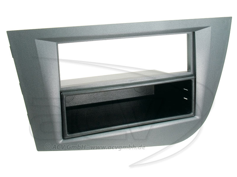 Monteringsram för bil, passar SEAT Leon 2005-2010, grå plast.