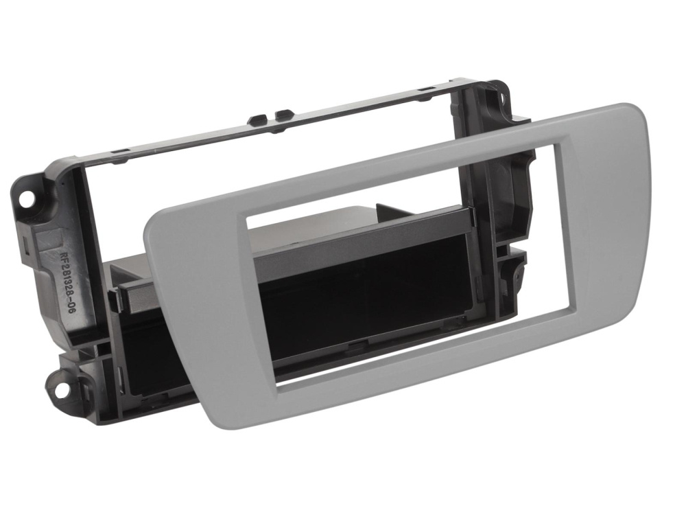 Monteringsram 2-DIN med prylfack, Seat Ibiza dublin grey