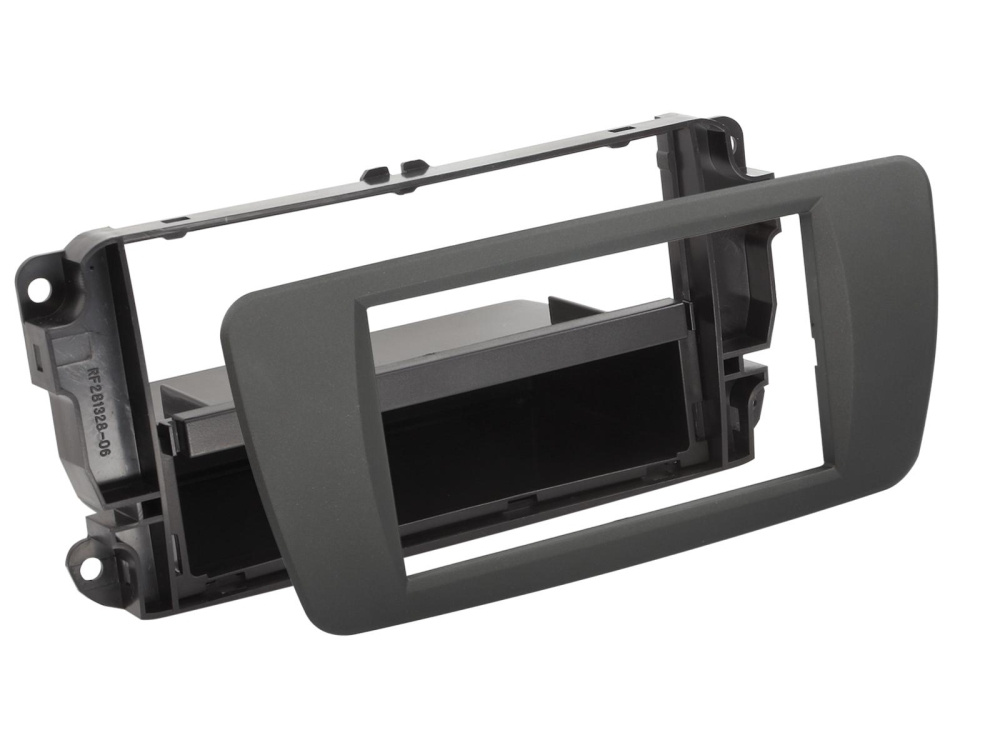 Monteringsram 2-DIN med prylfack Seat Ibiza, tuam grey