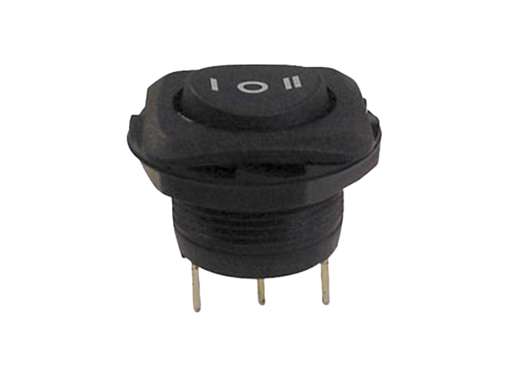 Växelströmbrytare ON/OFF/ON svart