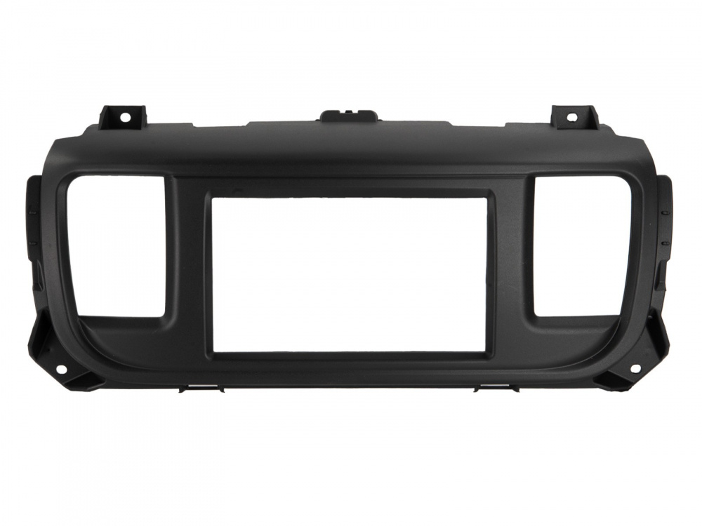 Monteringsram i plast för 2-DIN enheter, passar Citroen, Opel, Peugeot, Toyota.