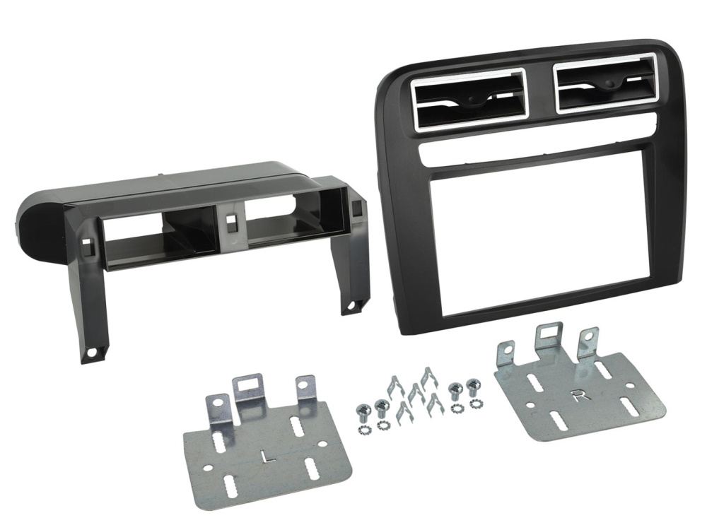Monteringsram 2-DIN Fiat Grande Punto, svart