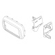 Monteringsram 2-DIN Fiat 500X, svart Monteringsram 2-DIN Fiat 500X, svart