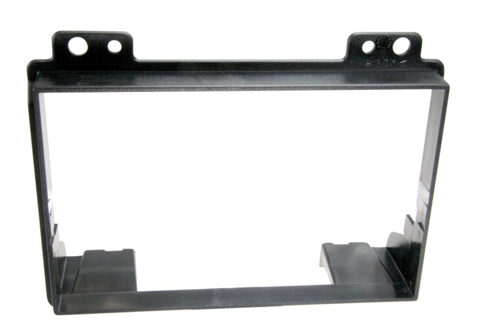 Monteringsram för 2-DIN stereo till Ford Fiesta/Fusion, svart plast.