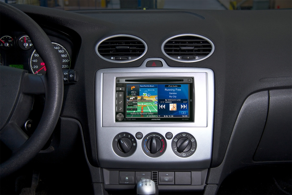 ACV Monteringsram 2-DIN Ford, silver