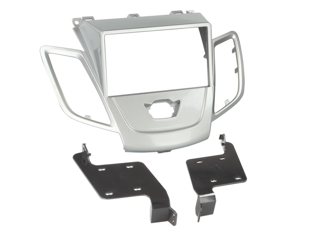 Monteringsram 2-DIN Ford Fiesta, silver