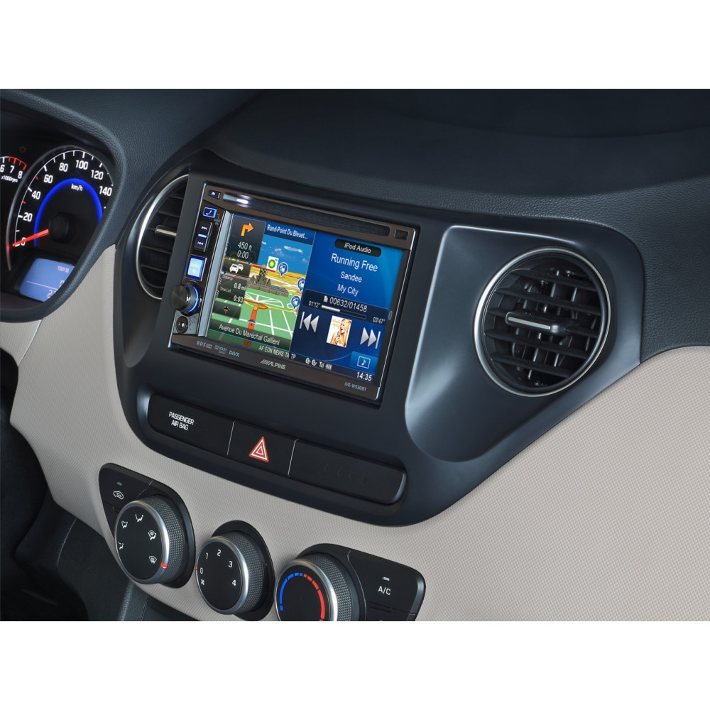 Monteringsram 2-DIN Hyundai i10, svart