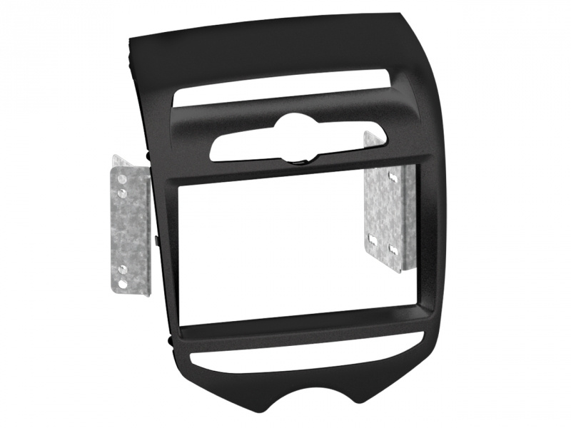 Monteringsram för 2-din stereo i Hyundai ix20, mattsvart.