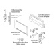Monteringsram 2-DIN Chrysler/Dodge/Jeep Monteringsram 2-DIN Chrysler/Dodge/Jeep