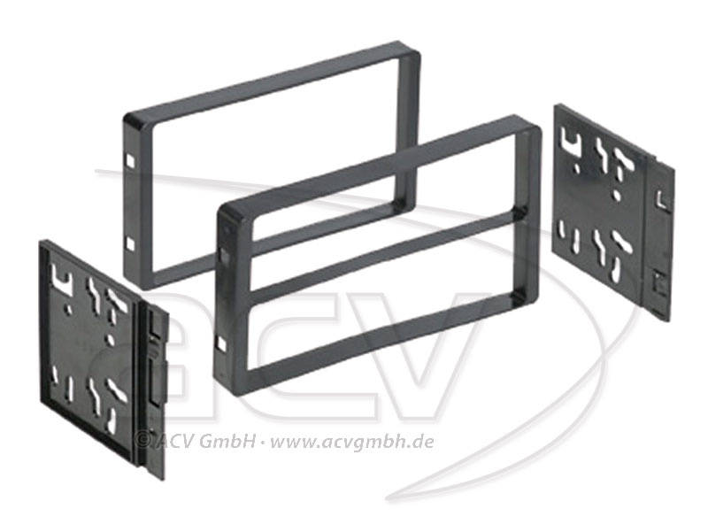 Monteringsram för dubbel DIN-enhet, specifikt för Ford Wrangler.