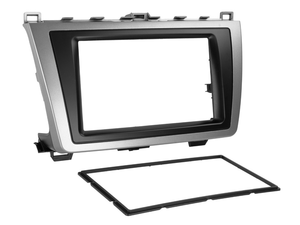 Monteringsram 2-DIN Mazda 6, silver/svart