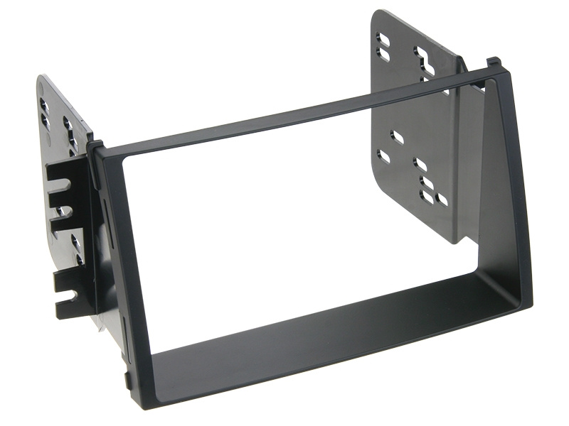 Svart 2-din monteringsram för bilstereo, designad för Soul-modeller 08-11.