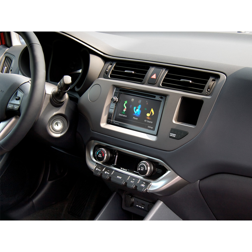 Monteringsram 2-din Kia Rio 11- antrasit