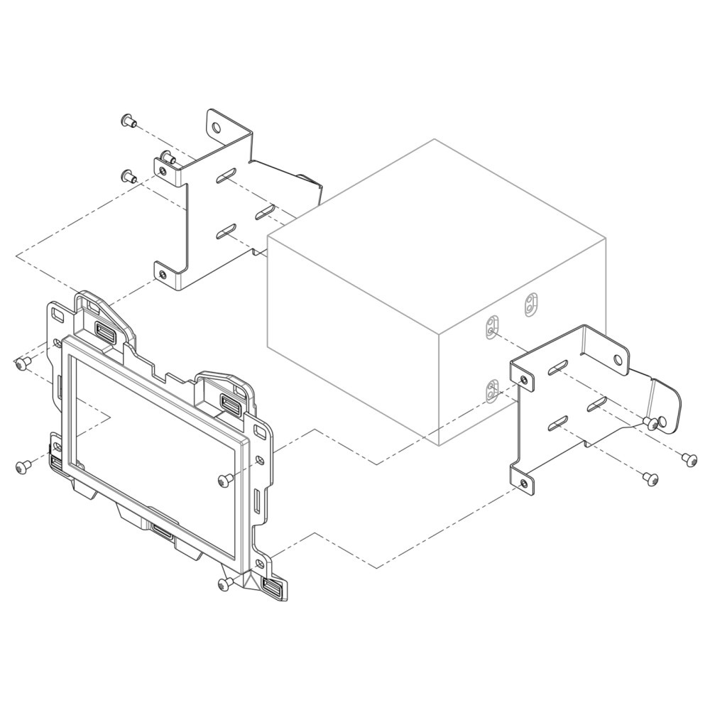 Monteringsram 2-DIN Mercedes Sprinter 2018-2024