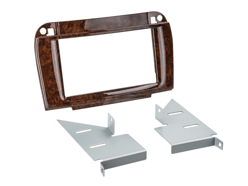 Monteringsram 2-DIN Mercedes CL/S-class, root wood