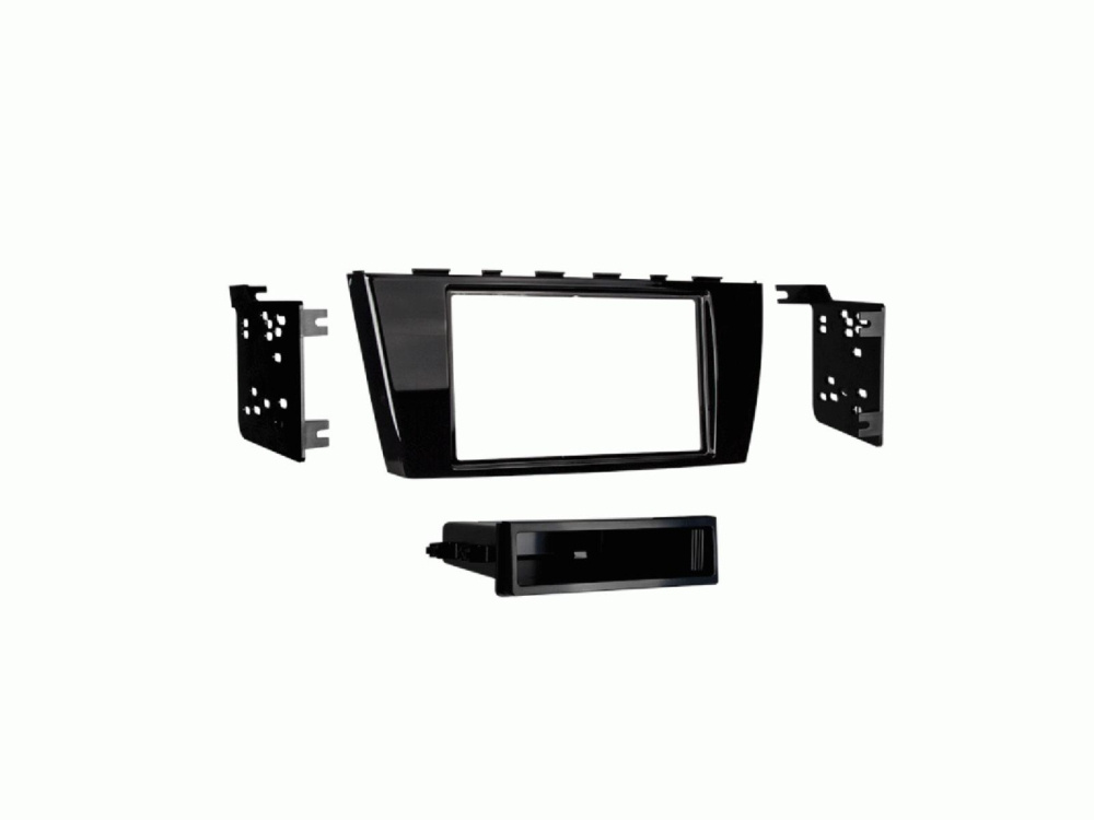 Monteringsram 2-DIN med prylfack Mitsubishi Mirage/Space Star