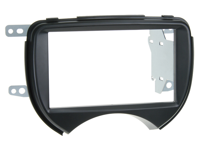 Monteringsram för 2-din stereo till Nissan Micra 2011, färg svart.