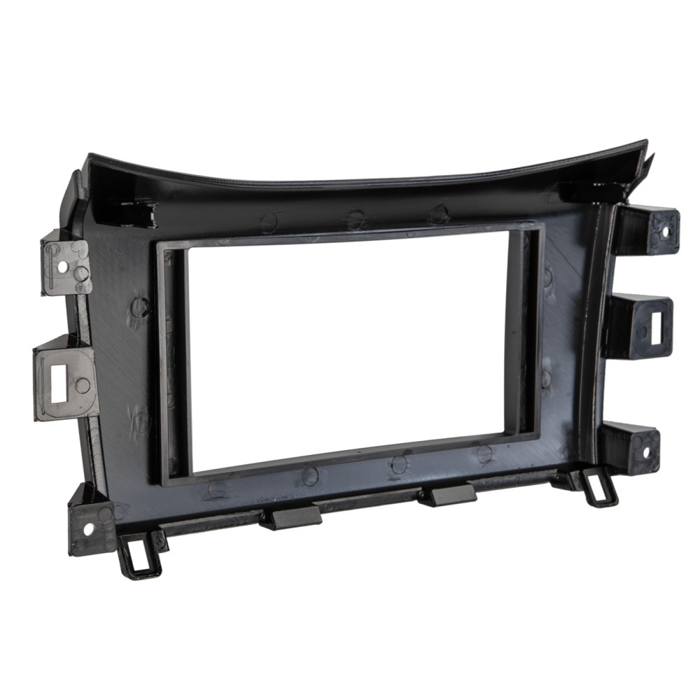 Monteringsram 2-DIN Nissan/Renault, piano black