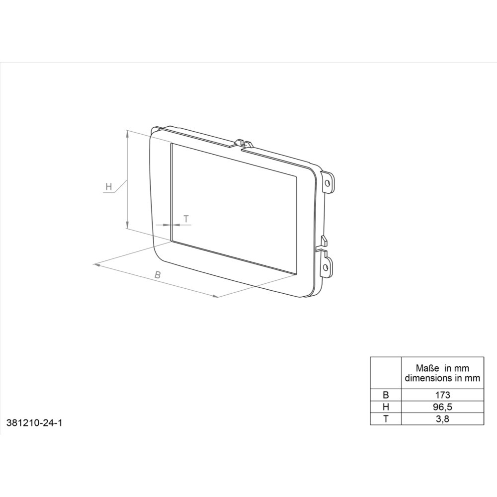 Monteringsram 2-DIN Nissan Micra K14