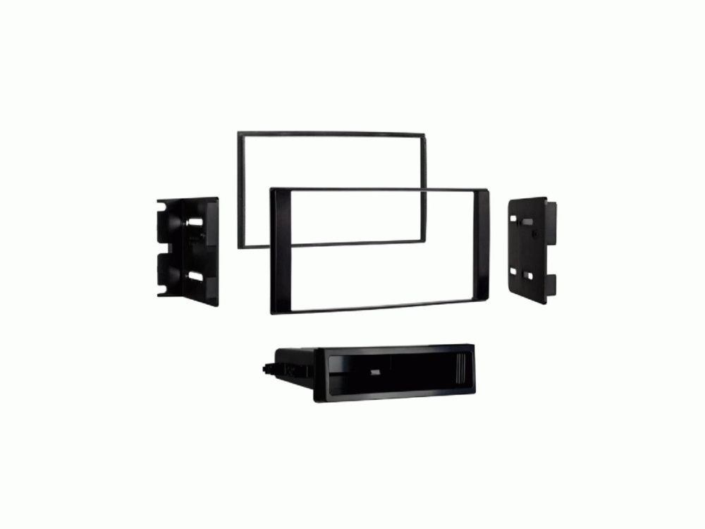 Monteringsram 2-DIN med prylfack, Nissan NV200/Chevrolet Express