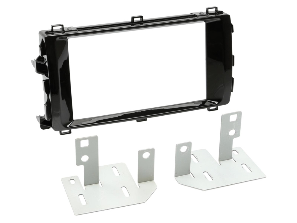 Monteringsram 2-DIN Toyota Auris, piano black