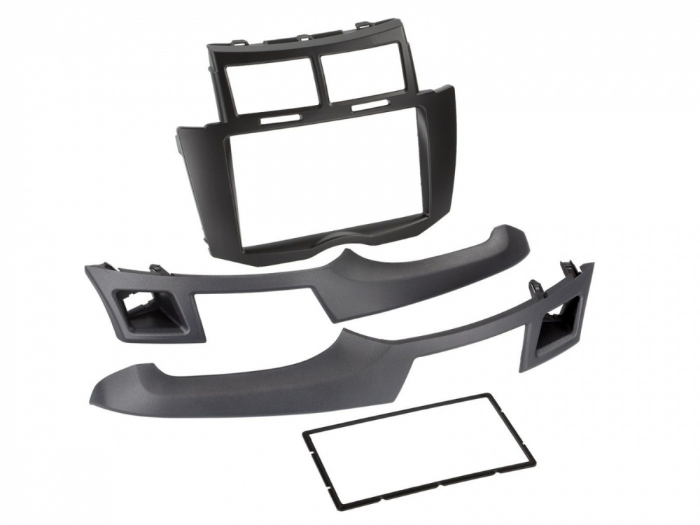 Monteringsram för 2-DIN bilradio, speciellt för Toyota Yaris 2006-2011.