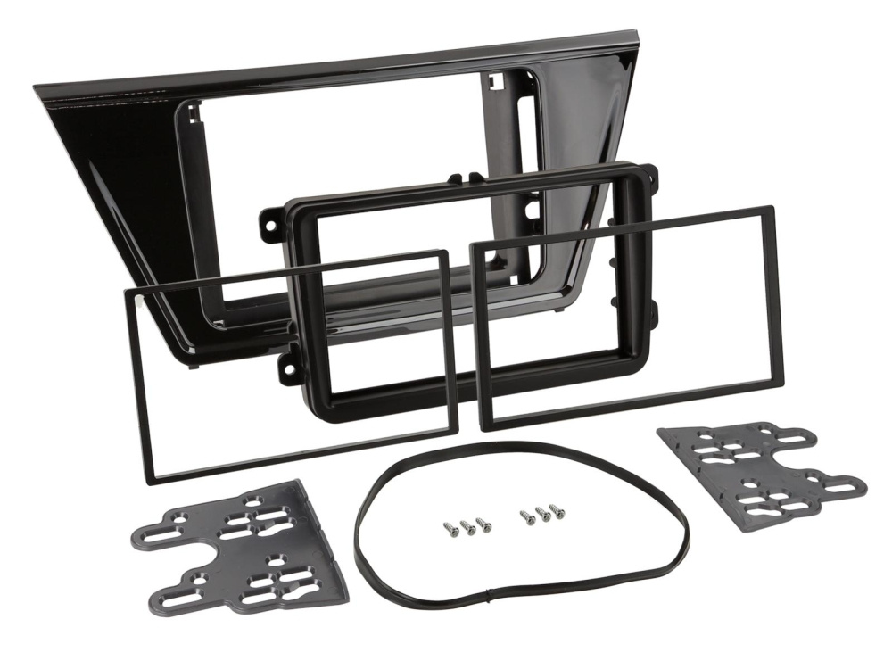 Monteringsram 2-DIN VW Touran 2015-2021, piano black