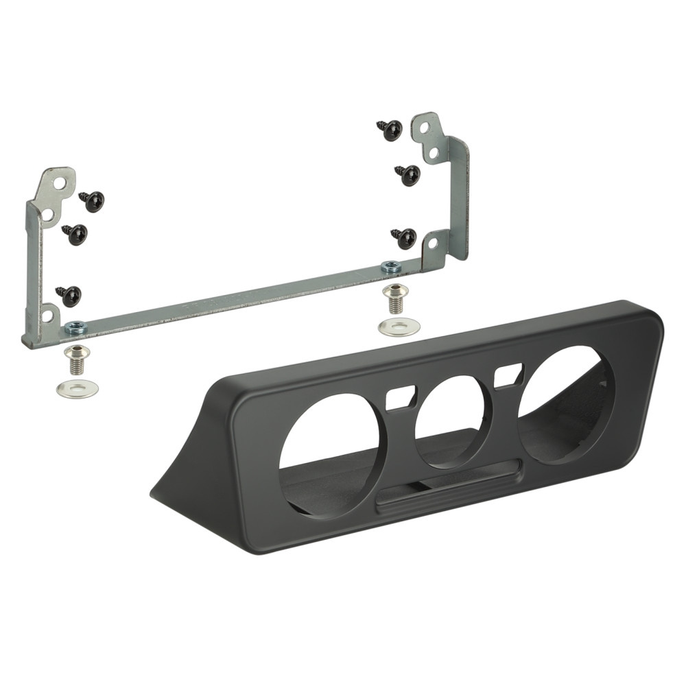 Monteringsram 2-DIN Seat/Skoda/VW, svart