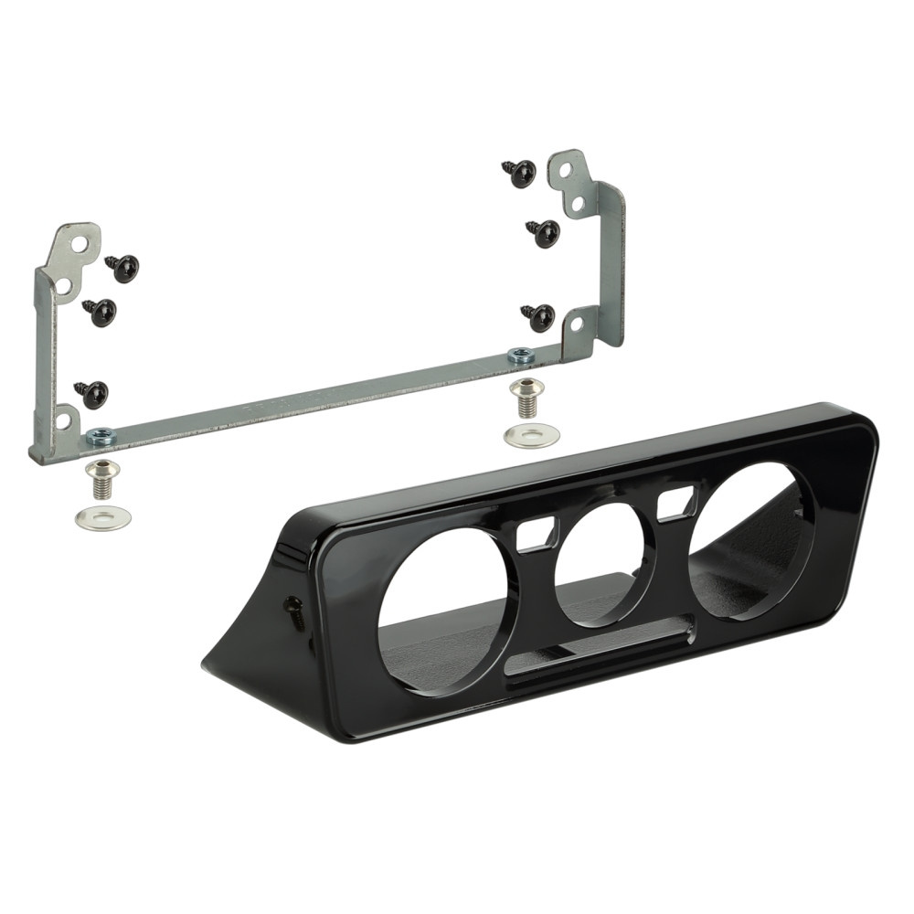 Monteringsram 2-DIN Seat/Skoda/VW, piano black