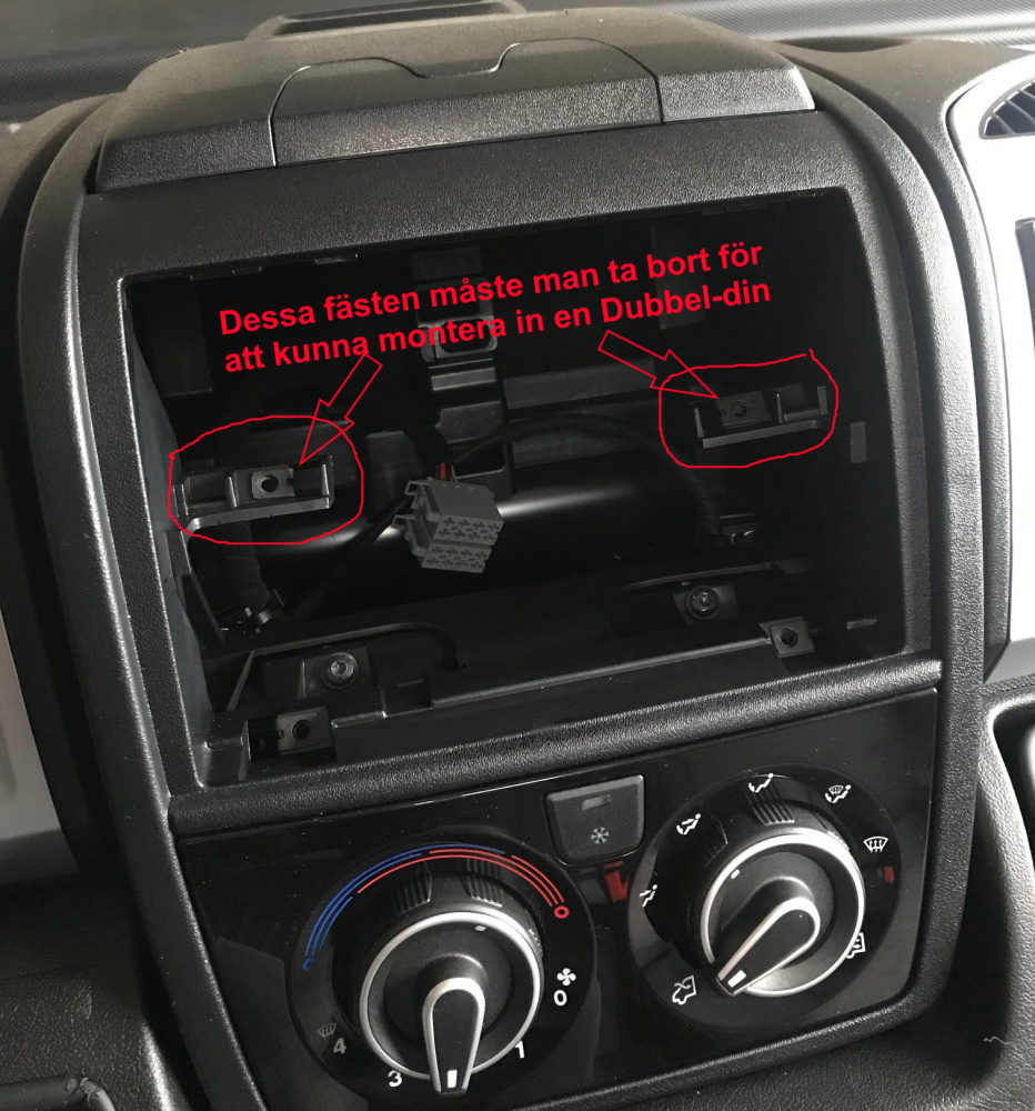 Monteringsram 2-DIN Citroen/Fiat/Opel/Peugeot