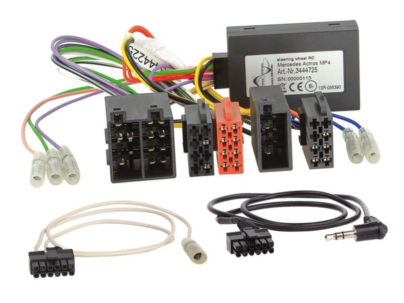 Rattstyrningskablage med flera kontakter för Mercedes Actros och Atego.