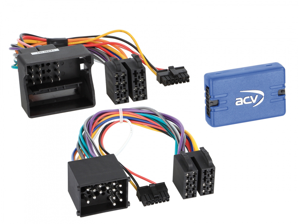 Rattstyrningskablage med flera kablar och en modul för ACV BMW.