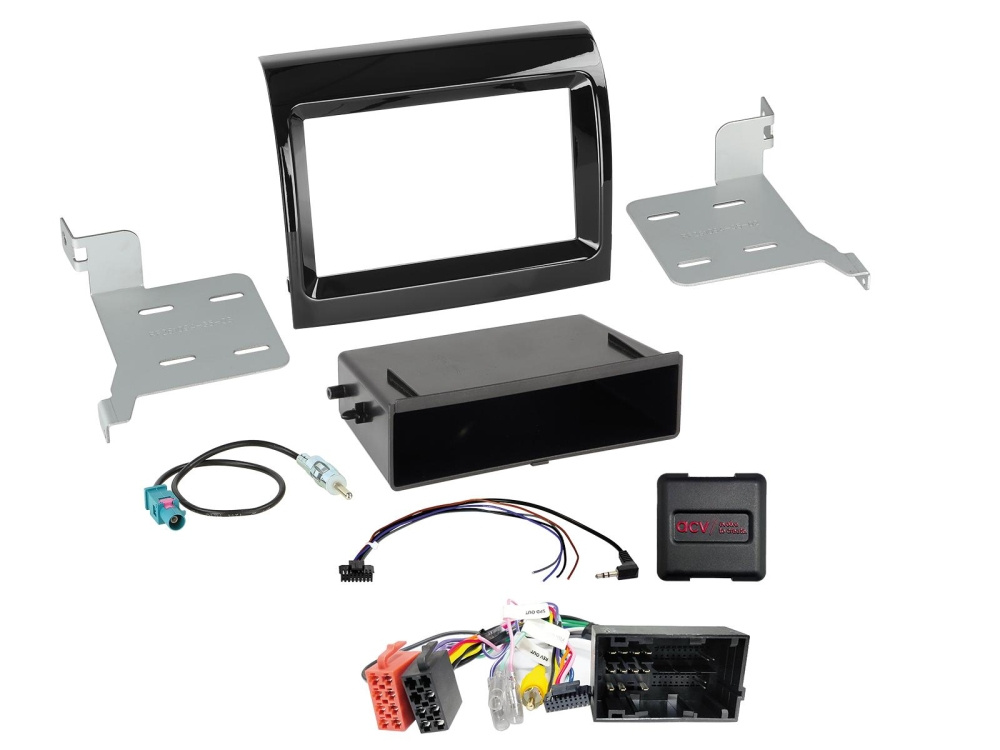 2-DIN Kit med prylfack Citroen/Fiat/Opel/Peugeot