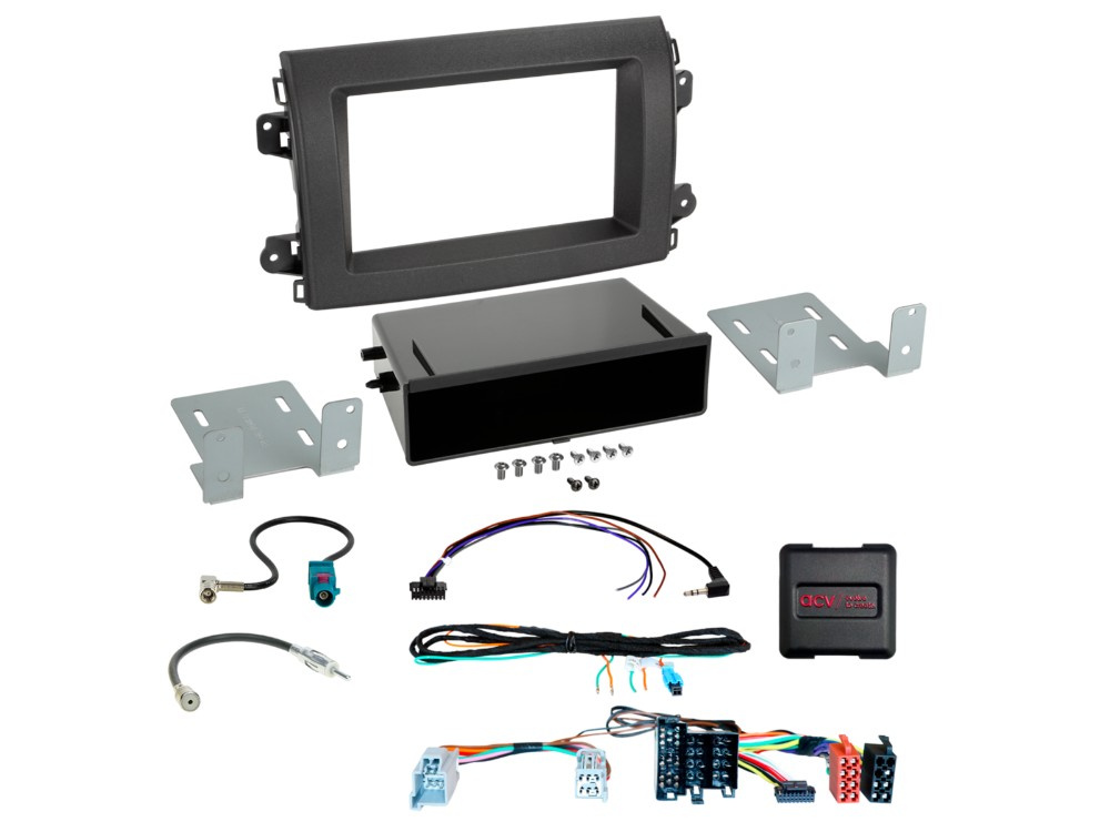 ACV Installationskit 1/2-DIN med prylfack Citroen/Fiat/Opel