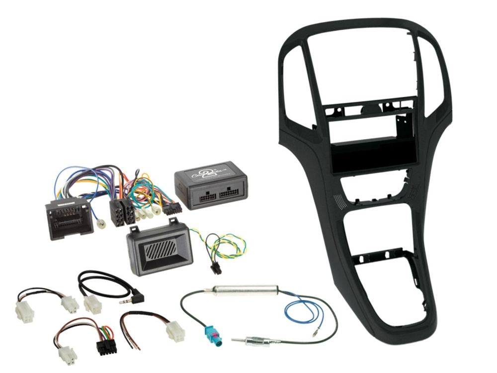 1/2-DIN Installationskit med prylfack Opel Astra J