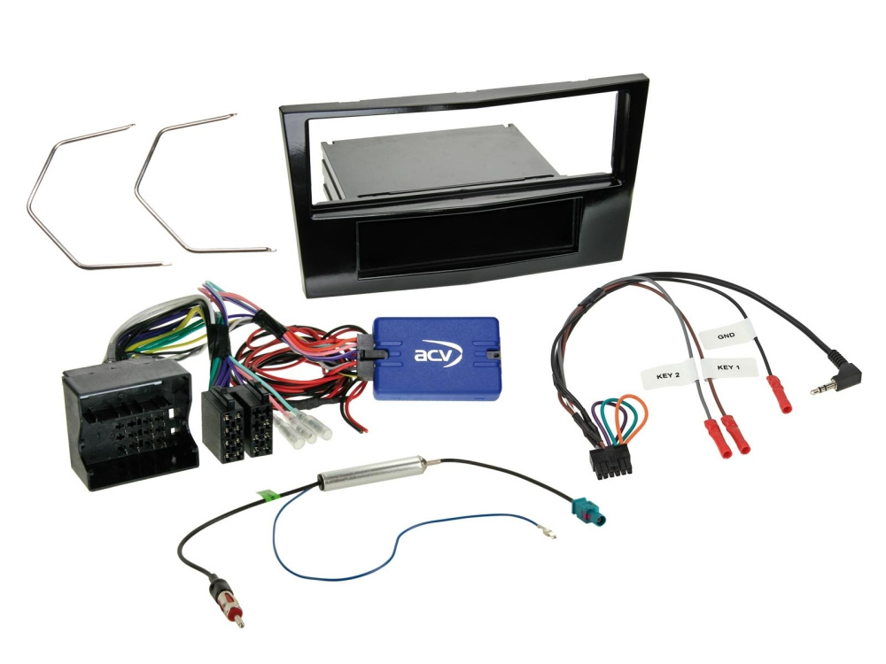 1-DIN Kit med prylfack Opel Corsa D