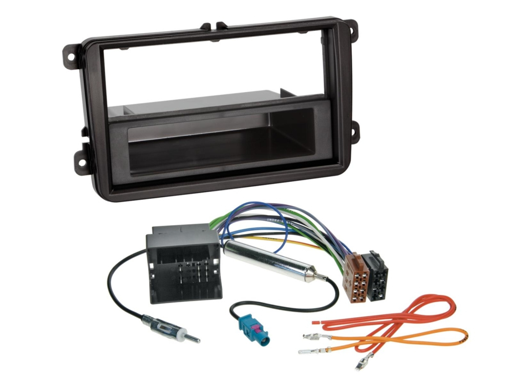 1/2-DIN Installationskit med prylfack Seat/Skoda/VW