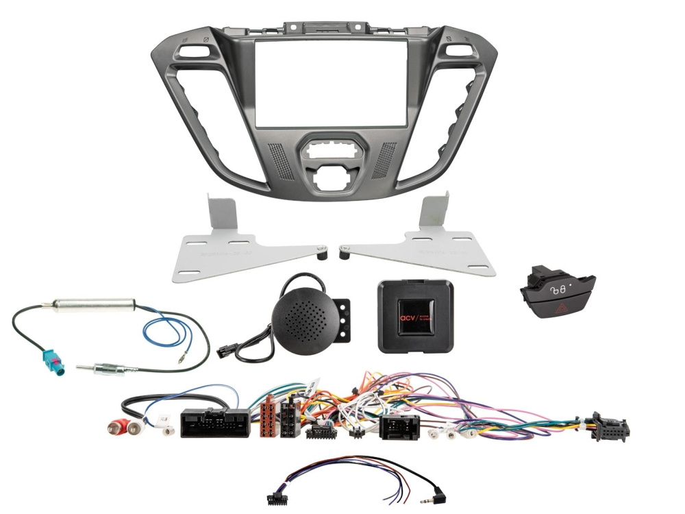2-DIN Kit Ford Custom 2012-2016, phoenix silver