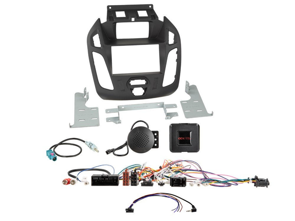 ACV Monteringsram 2-DIN Transit Connect 2013-2018, svart